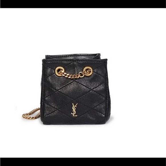 Yves Saint Laurent Handbags - Yves Saint Laurent YSL Black Quilted Chain Bag